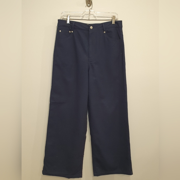 JJXX wide leg trousers, navy, size 31 x 30 - Picture 1 of 5